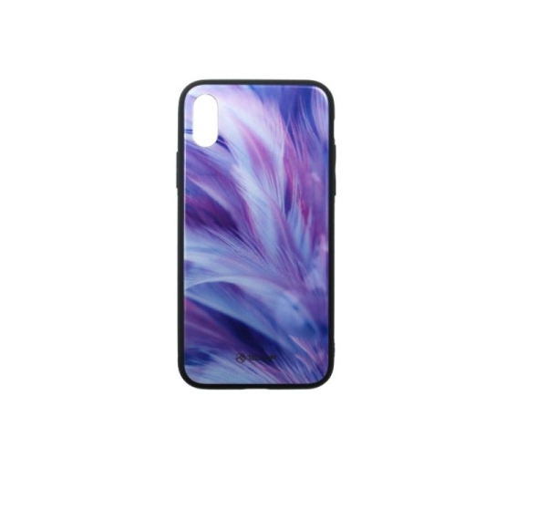 Tellur Cover Glass print for iPhone XS feather