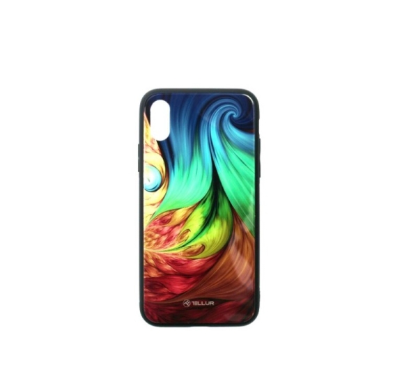 Tellur Cover Glass print for iPhone XS mesmeric
