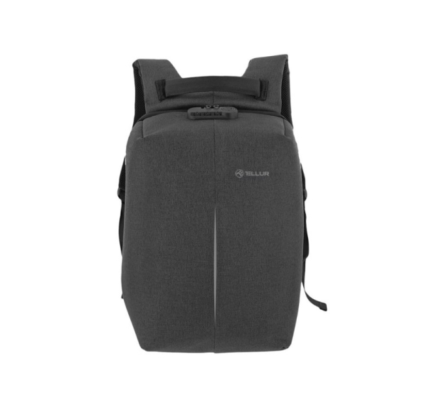 Tellur 15.6 Notebook Backpack Antitheft V2, USB port, Black