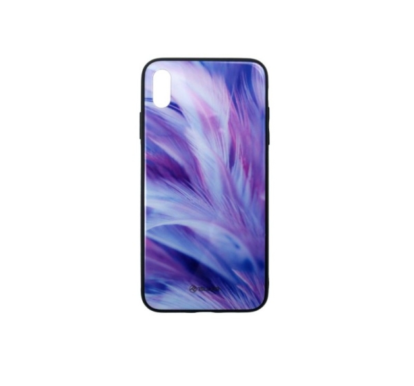 Tellur Cover Glass print for iPhone XS MAX feather