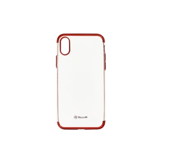 Tellur Cover Silicone Electroplated for iPhone X/XS red
