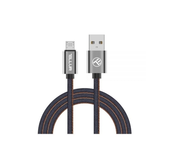 Tellur Data cable, USB to Micro USB, 1m denim
