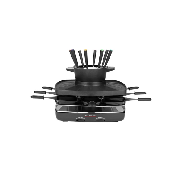 Gastroback 42567 Raclette Fondue Set Family and Friends