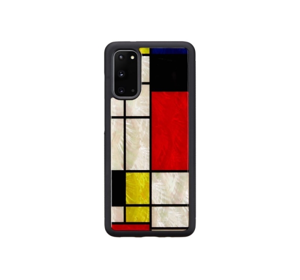 iKins case for Samsung Galaxy S20 mondrian black