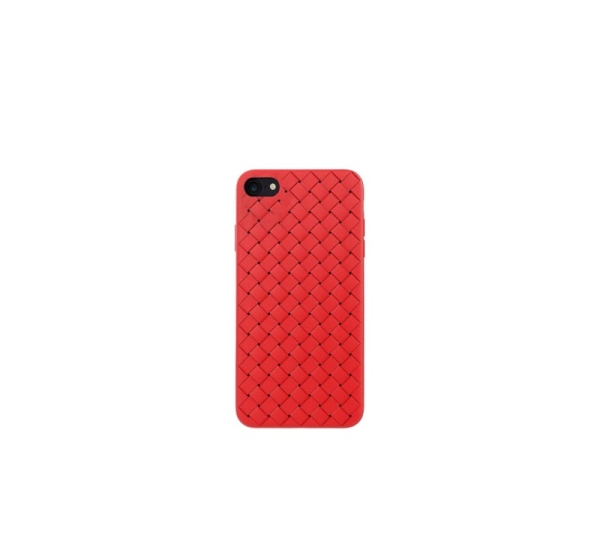 Devia Woven Pattern Design Soft Case iPhone SE2 red