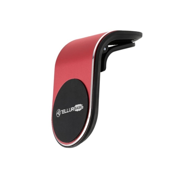 Tellur Basic Car Phone Holder Magnetic MCM7, Air Vent Mount Red