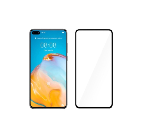 Tellur Tempered Glass 2.5D Full Cover Full Glue for Huawei P40 black
