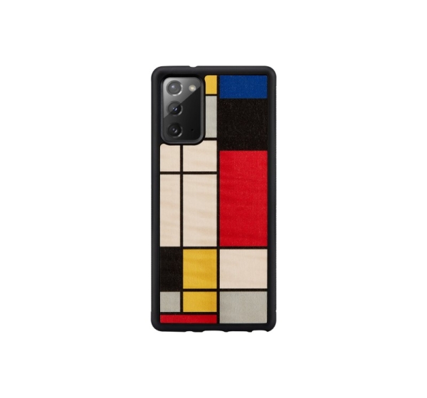 MAN&WOOD case for Galaxy Note 20 mondrian wood black
