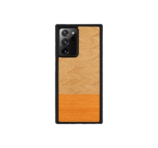 MAN&WOOD case for Galaxy Note 20 Ultra herringbone arancia black