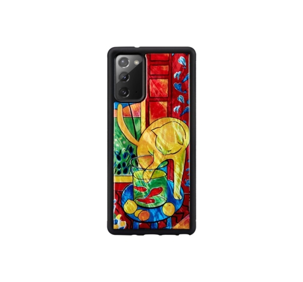 iKins case for Samsung Galaxy Note 20 cat with red fish