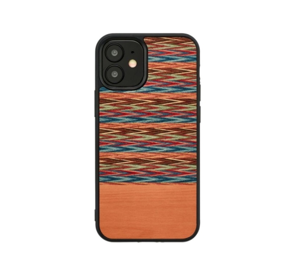 MAN&WOOD case for iPhone 12 mini browny check black