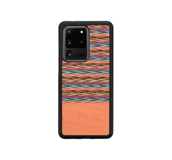 MAN&WOOD case for Galaxy S20 Ultra browny check black