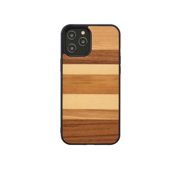 MAN&WOOD case for iPhone 12 Pro Max sabbia black