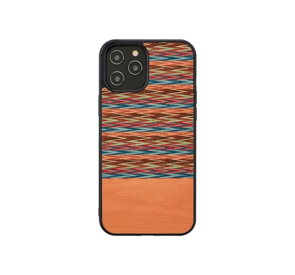 MAN&WOOD case for iPhone 12 Pro Max browny check black