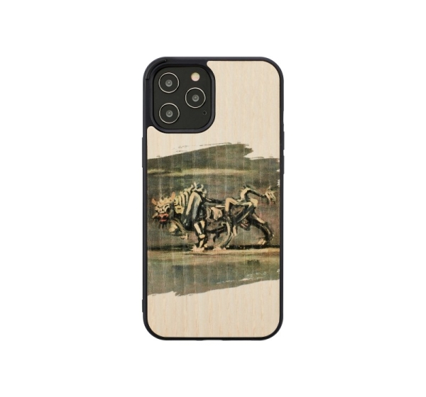 MAN&WOOD case for iPhone 12 Pro Max white bull