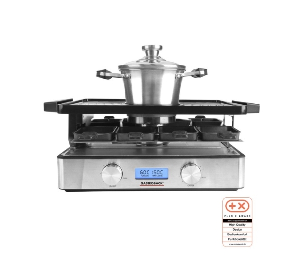 Gastroback 42562 Design Raclette-Fondue Advanced Plus
