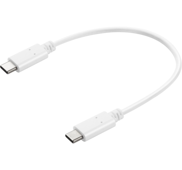 Sandberg 136-30 USB-C to USB-C Charge Cable White, 0.2M