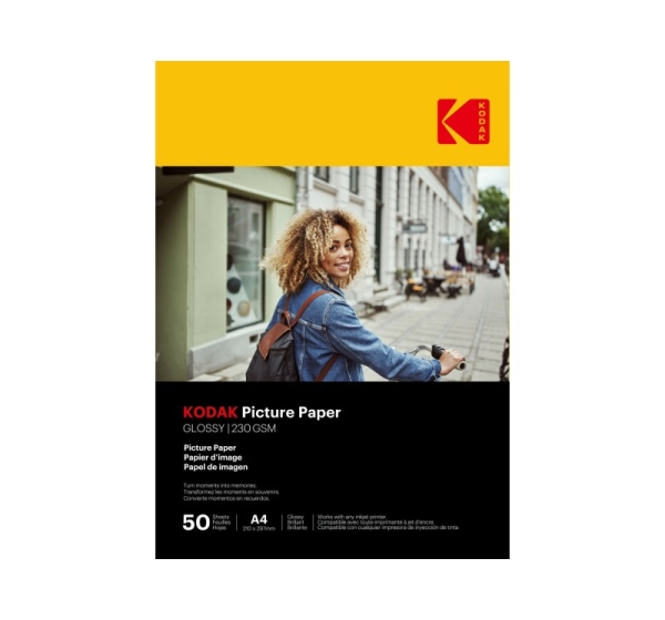 Kodak Picture Paper 230g 11.8 mil Glossy 4/6x100 (9891267)
