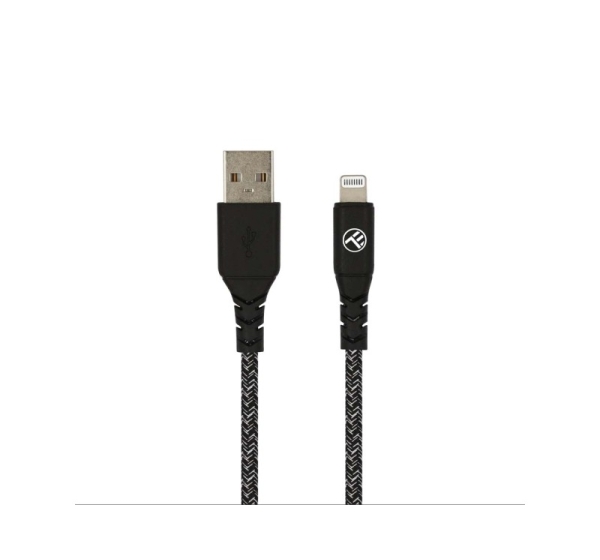Tellur Green Data cable USB to Lightning 2.4A 1m nylon black