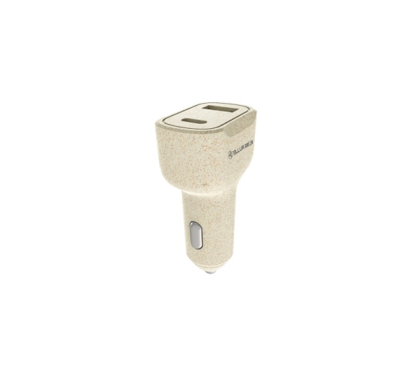 Tellur Green car charger, 36W, 6A (PD18W + QC3.0) cream