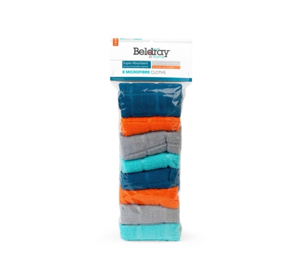 Beldray LA066374FEU7 Super Absorbent Microfibre  Cloths (8 pcs)