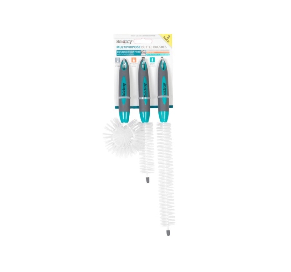 Beldray LA082770FPEU7 3 Piece Bottle Brush Set