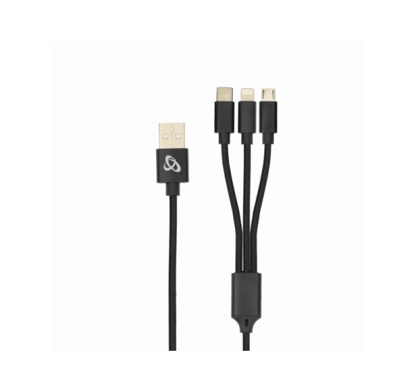 Sbox USB 2.0 8-pin/Type-C/Micro USB charging only 2.4A 1M BULK