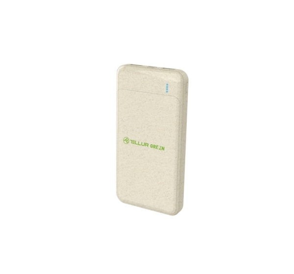 Tellur PD103 Green Power Bank 10000mAh, 2xQC3.0 + PD 18W cream