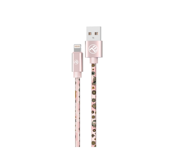 Tellur Graffiti USB to Lightning Cable 3A 1m Pink