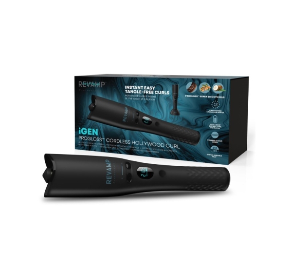 Revamp CL-2750-EU2 iGEN Cordless Progloss Hollywood Curl Automatic Rotating Curler