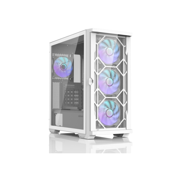 Zalman Z10 DUO  ATX ZM-IF120 x4 White