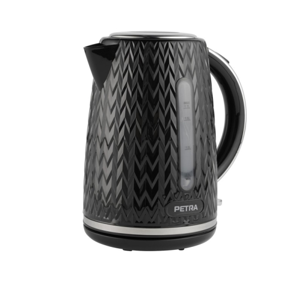 Petra PT3864BLKVDEEU10 Chevron Jug Kettle black