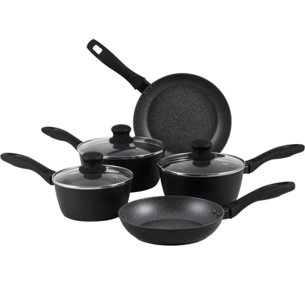 Russell Hobbs RH028141EU7 Metallic Marble 5pcs pan set