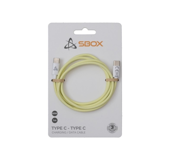 Sbox Type C - Type C M/M 1m Yellow TYPEC-1-Y