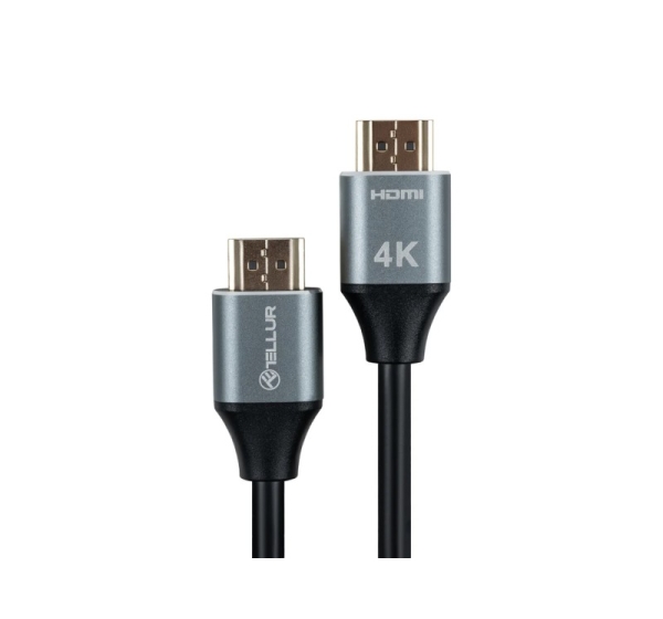 Tellur High Speed HDMI 2.0 cable, 4K 18Gbps plug-plug Ethernet gold-plated 1.5m black