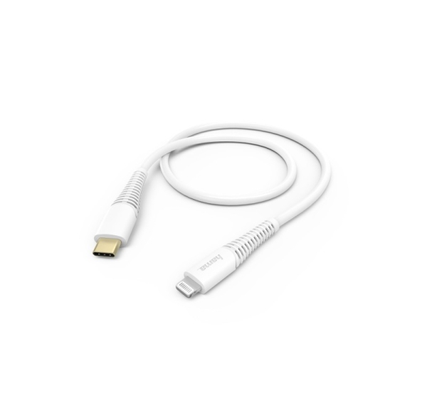 Hama 00183309 Fast Charging/Data Cable, USB-C - Lightning 1.5m, W hite