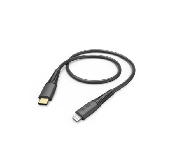 Hama 00183308 Fast Charging/Data Cable, USB-C - Lightning 1.5m Black