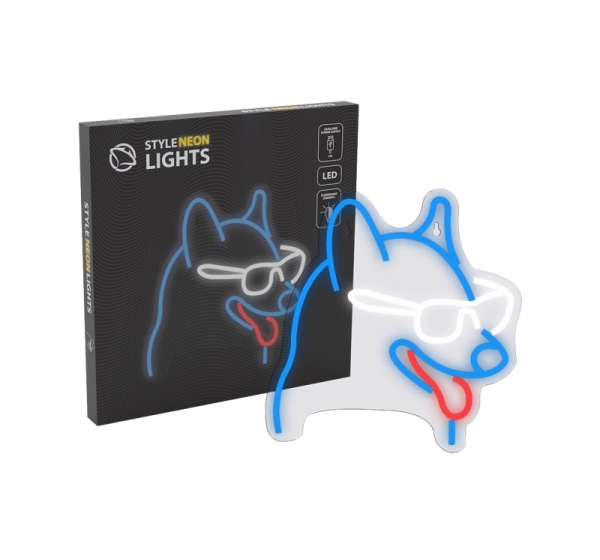 Manta SNL69MT Style Neon Lights DOG  WITH GLASSES