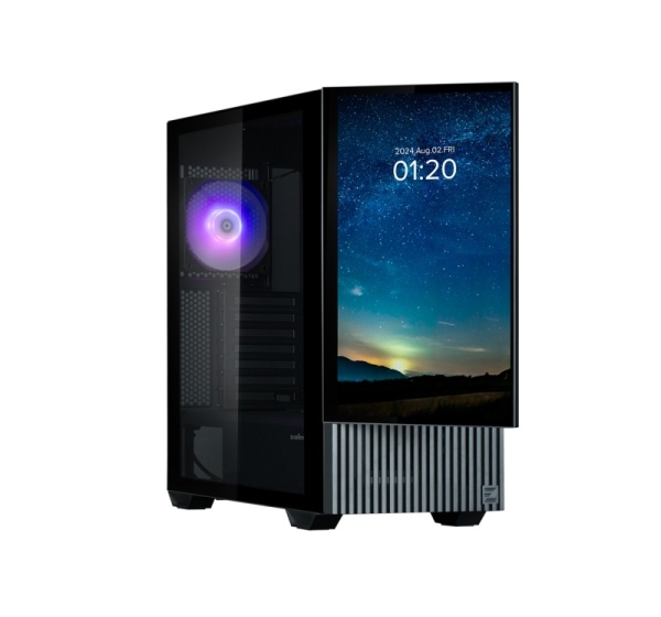 Zalman Z10 DS ATX Mid Tower PS Case Black, 120 mm  ARGB Fan x1