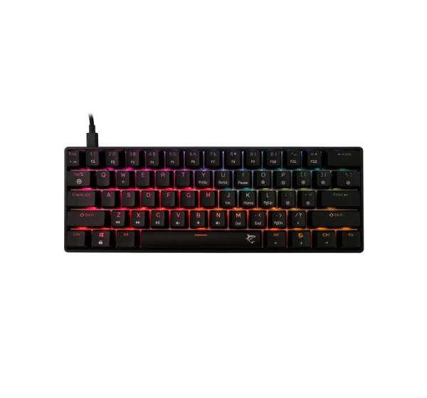 White Shark SHINOBI-2-B-US-RED.SW GK-004111 US Red switch, Black