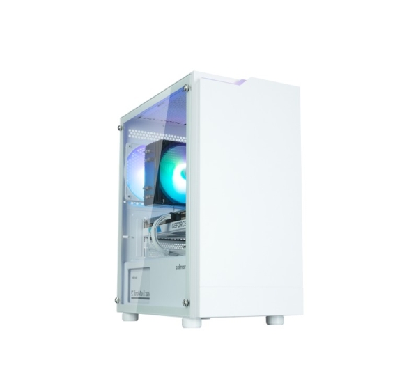 Zalman T4 Plus White  Mini Tower Case, 120mm ARGB Fan x1