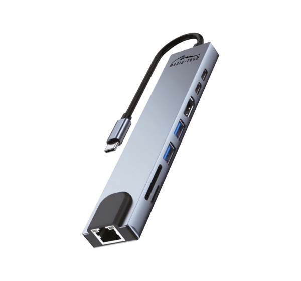 Media-Tech MT5046 8in1 USB-C LAN HUB PRO