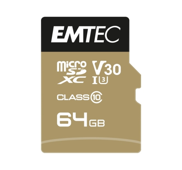 Emtec MicroSDXC 64GB UHS-I U3 V30 A1 SpeedIN Pro