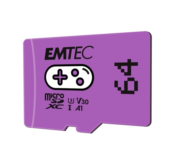 Emtec MicroSDXC 64GB UHS-I U3 V30 A1 Gaming Purple
