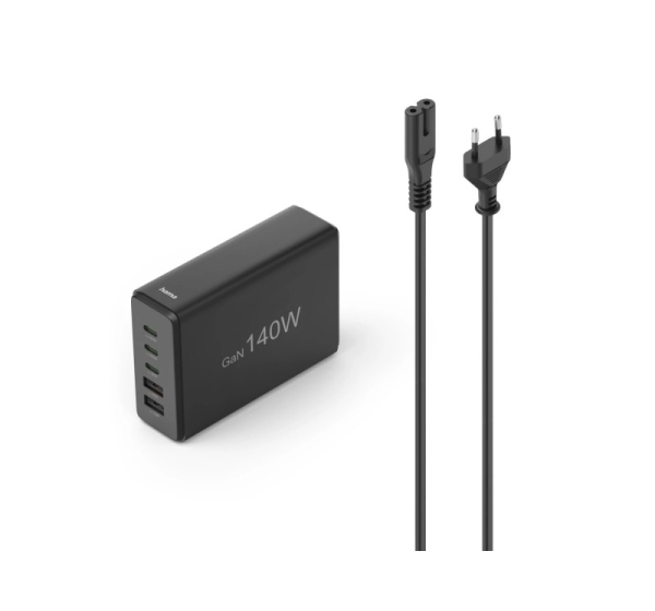 Hama 00201978 Charging Station With 3xUSB-C/2xUSB-A 140 W Black