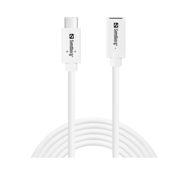Sandberg 136-55 USB-C>C M-F USB 3.1 100W, 2M