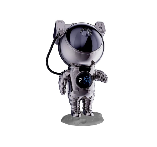 Hawk HW-STAR02 Astronaut Star Projector with Clock Ghrome Edition