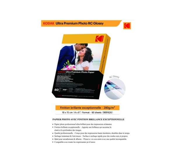 Kodak Ultra Premium Photo Paper 280g High Gloss 10 x 15 cm 60 Sheets