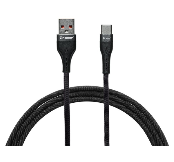 Tracer 47486 USB A - USB C  M/M 1m  Cable Black