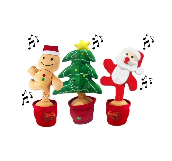 Koala Games G2585 Christmas Danging, Singins  & Lighting Plushes 36 cm